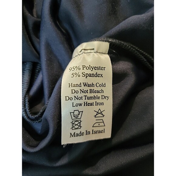 Maternity Dress Womens Size Sm Navy Velvet Spaghetti Straps V-neck Maxi Stretchy - Picture 6 of 9